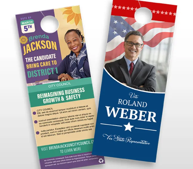 Cheap door hanger printing online — 4X11 full color on heavy stock | TheFlyerLab