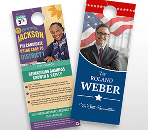 Cheap door hanger printing online — full color 4X11 on heavy card stock | TheFlyerLab