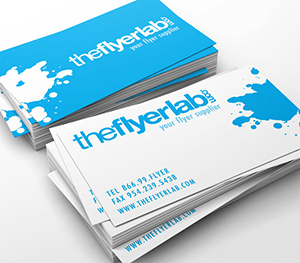 Linen finish business card printing — full color on premium textured linen stock | TheFlyerLab