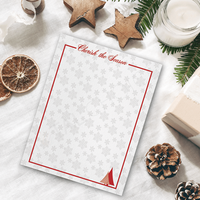 Cherish the Season Christmas Letterhead