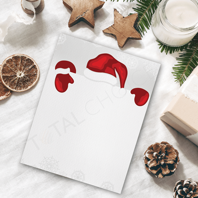 No Face Santa Christmas Letterhead