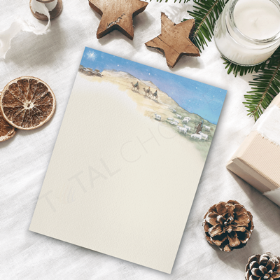 Road to Bethlehem Christmas Letterhead