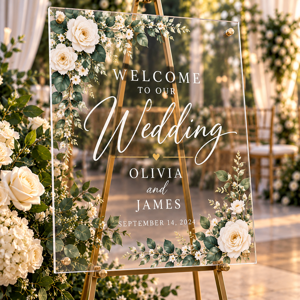 Acrylic Wedding Signs