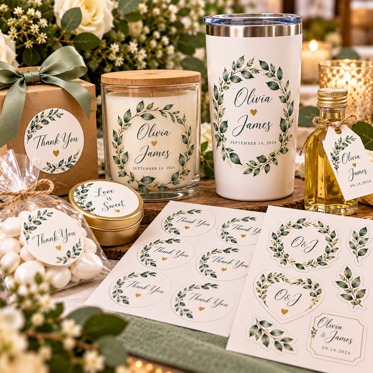 Wedding Stickers & Labels