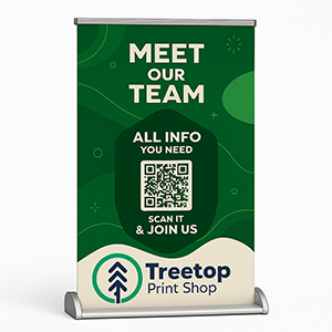 Table Top Banner Stand
