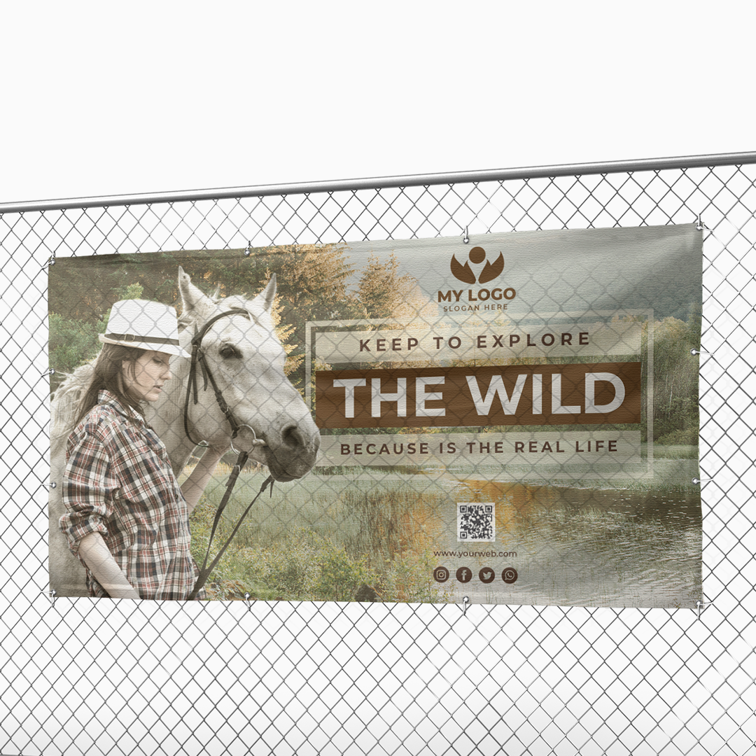 large format mesh banner printing
