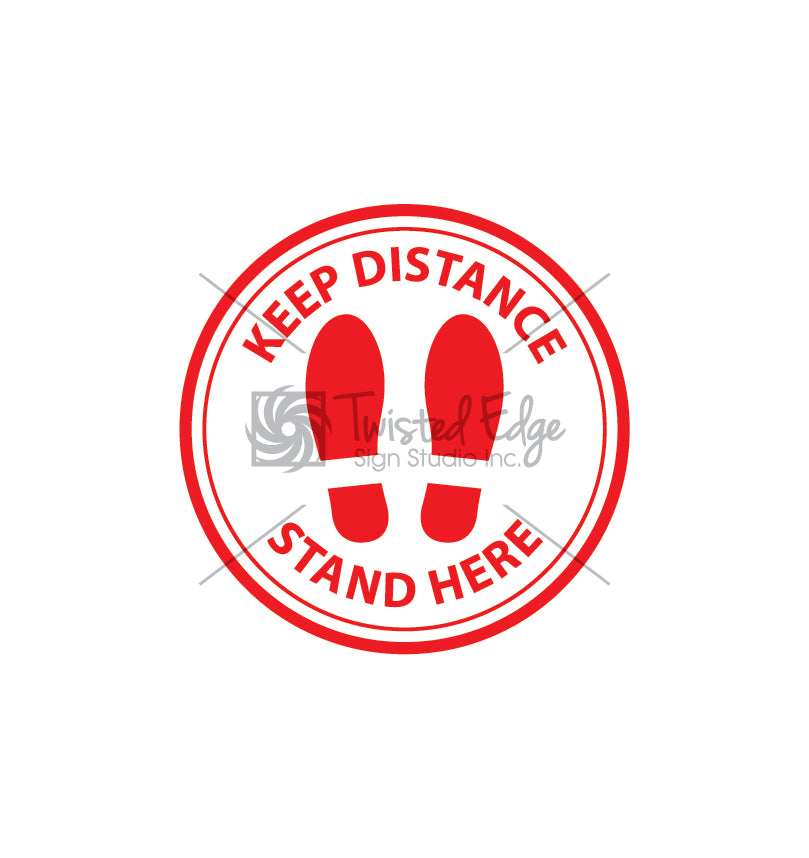 Keep Distance Stand Here