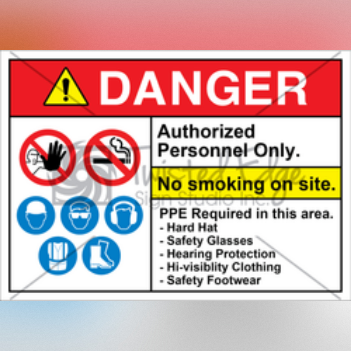 No Smoking On Site Authorized Personnel