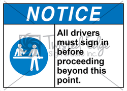 Drivers Must Sign In
