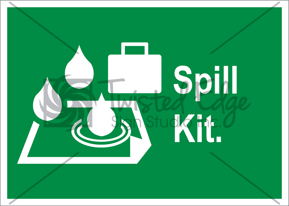 Spill Kit Safety Sign Spill Kit