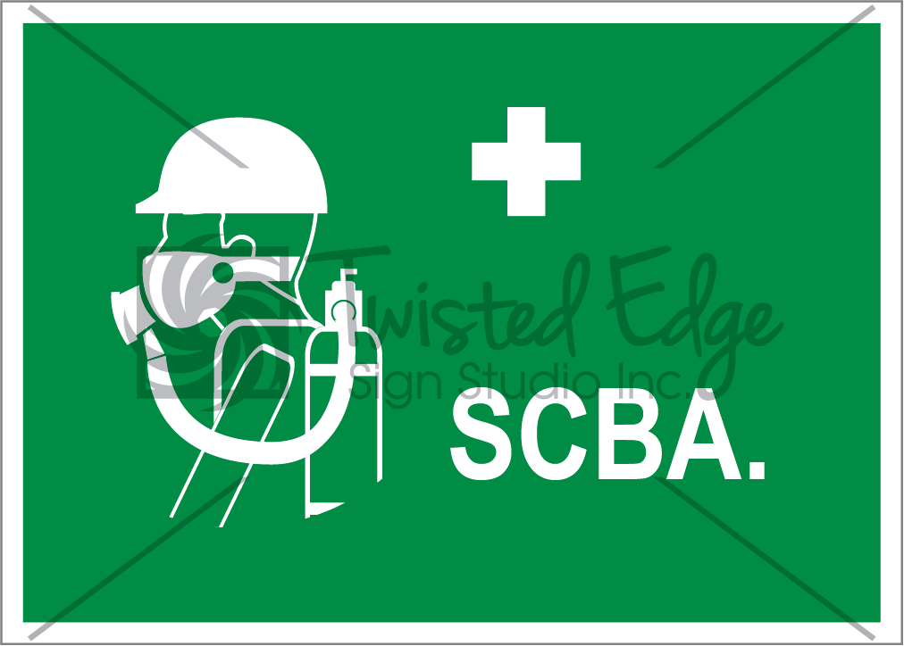 SCBA Safety Sign SCBA