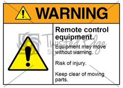 Safety Sign Warning Remote Control Equipment