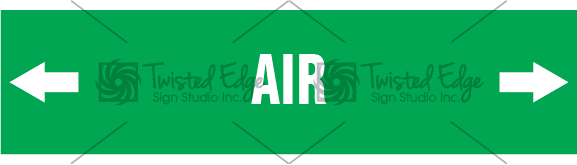 Pipe Markers Green Pipe Marker Green Air