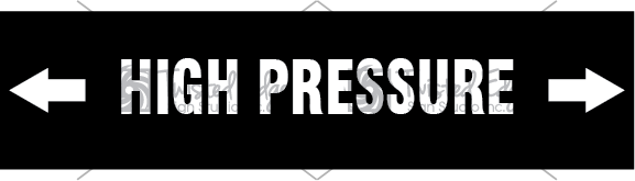 Pipe Markers Black Pipe Marker Black High Pressure