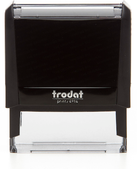 Custom Trodat Printy Stamp 1" X 2-1/2" (26 X 64mm)