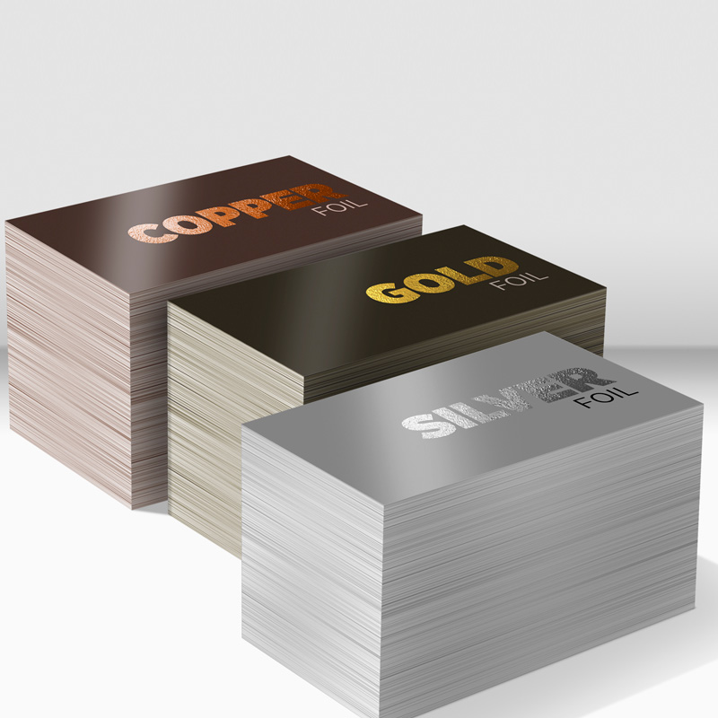 Uncoated Foiled Business Cards
