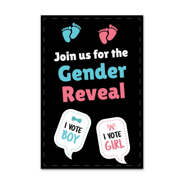 Gender Reveal Invitations