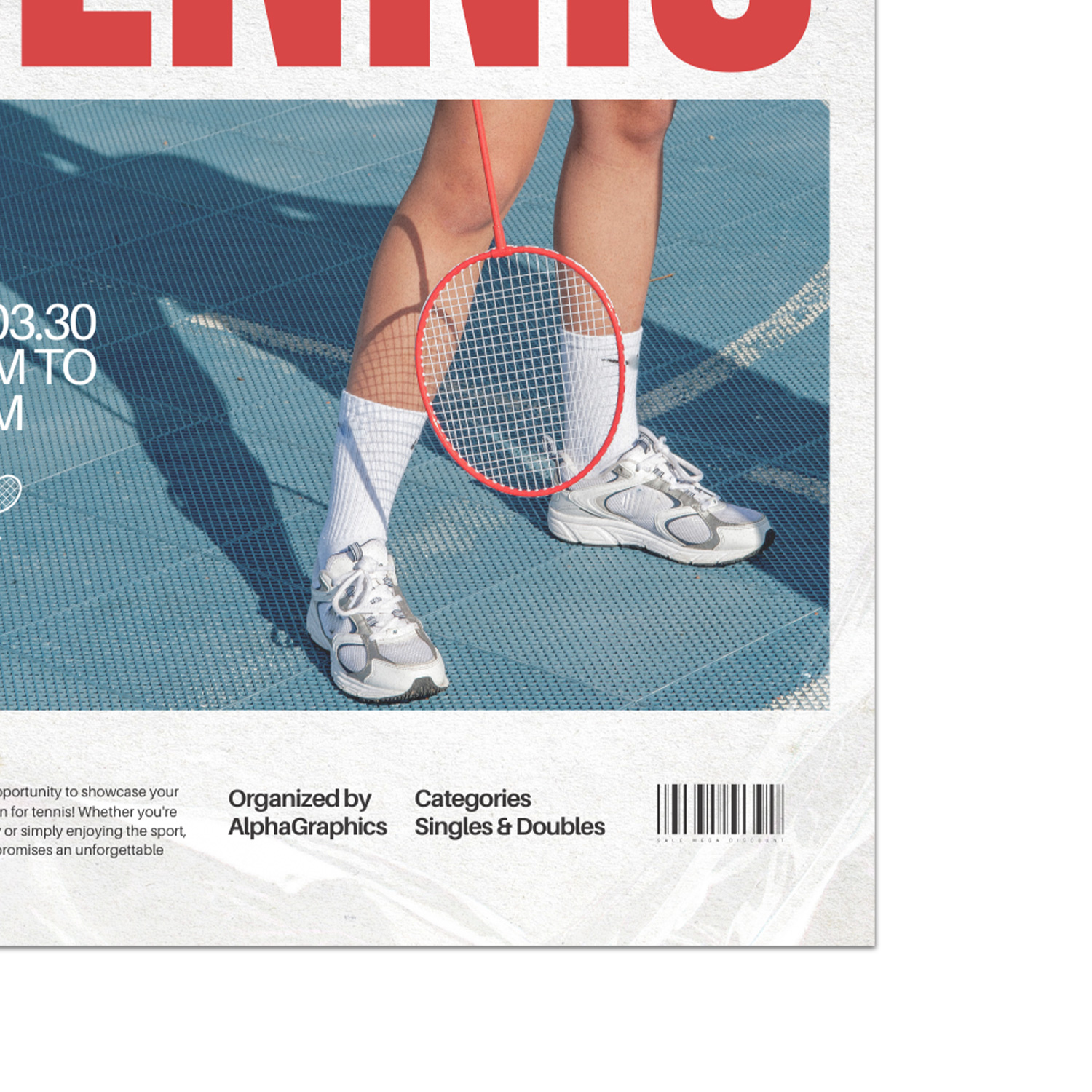Close up of flier to show detail