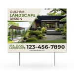 Yard sign with fast turnaround time on a white background