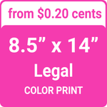 Legal 8.5x14 Color Copies 1