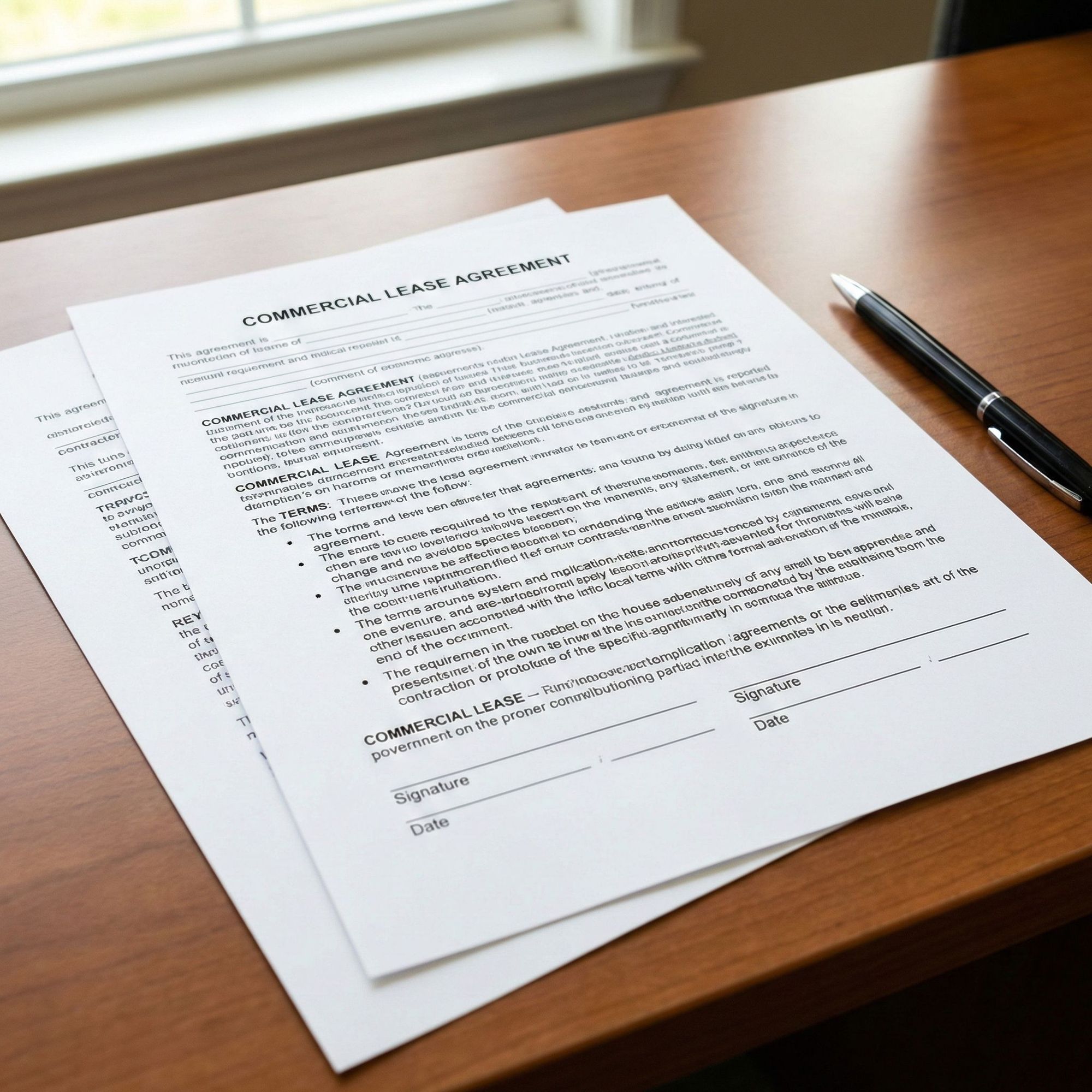 Letter Size Black & White Forms and Contracts