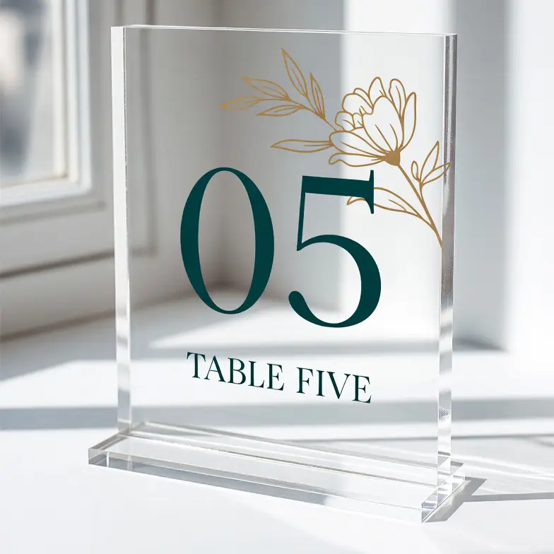 Acrylic Table Numbers