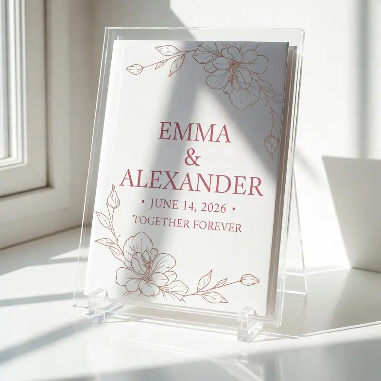 Acrylic Wedding Invitations