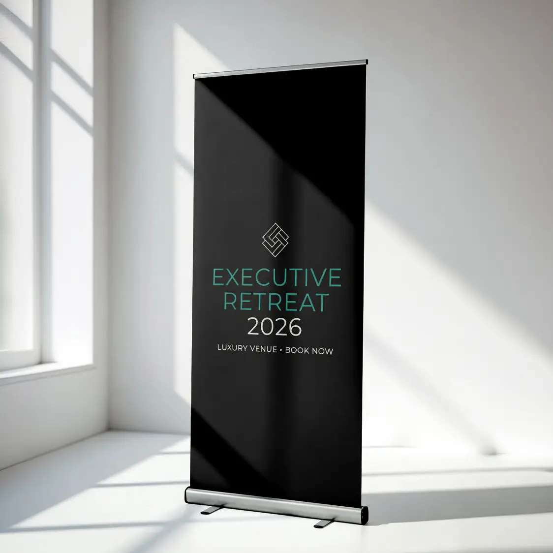 Black Stand Retractable Banner