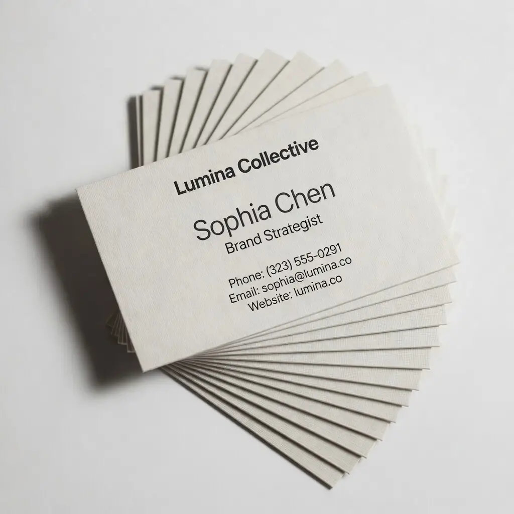 Linen Business Cards