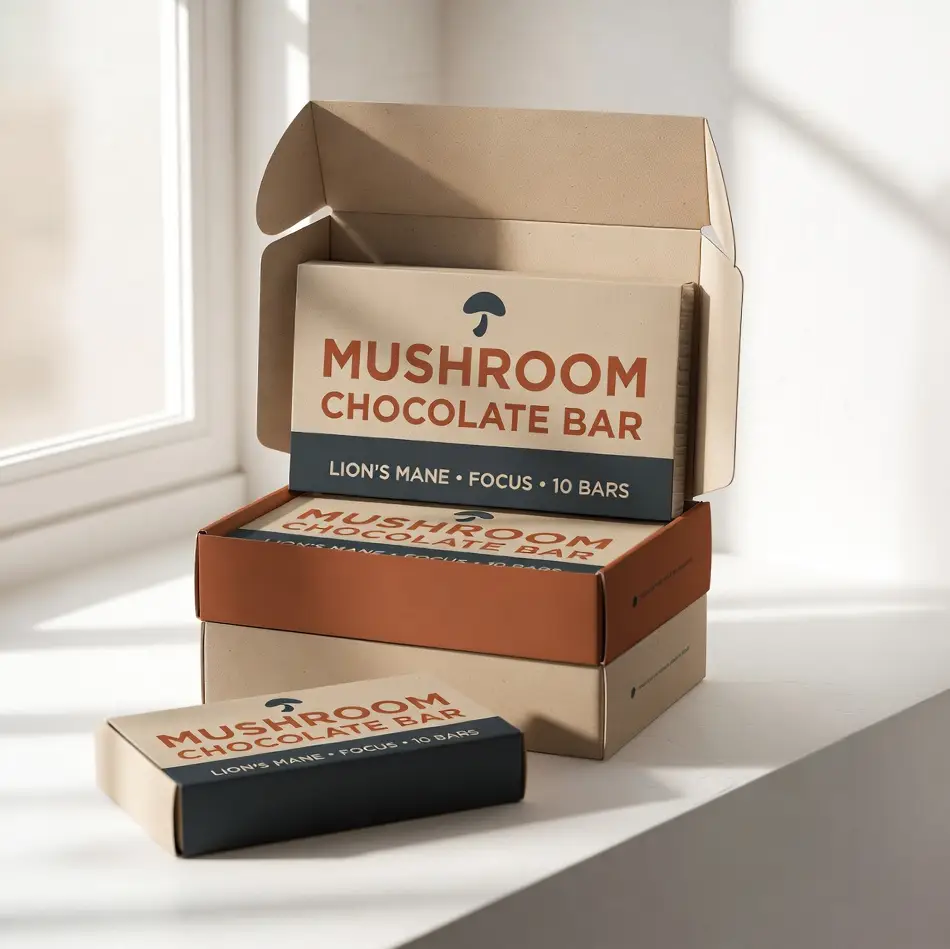 Mushroom Chocolate Bar Packaging