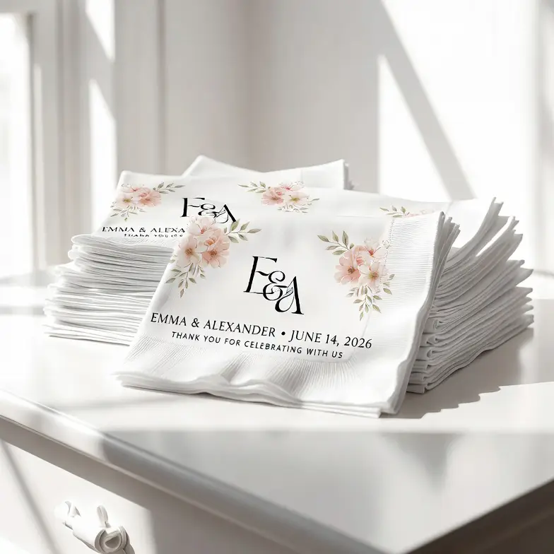 Personalized Wedding Napkins