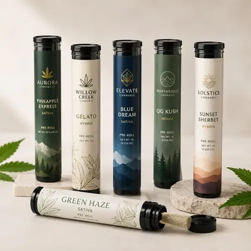 Pre-Roll Tube Labels