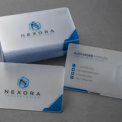 Frosted Plastic Business Cards
