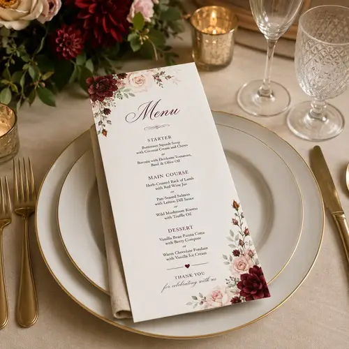 Menu Cards