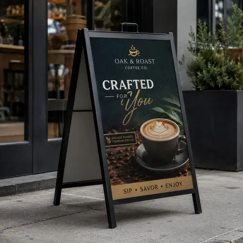 Outdoor A-Frame Display