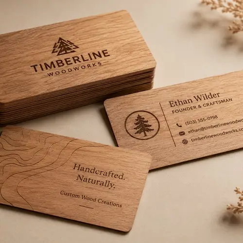 Wooden Business Cards