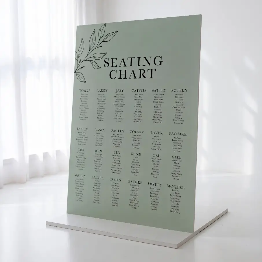 Wedding Seating Chart Board