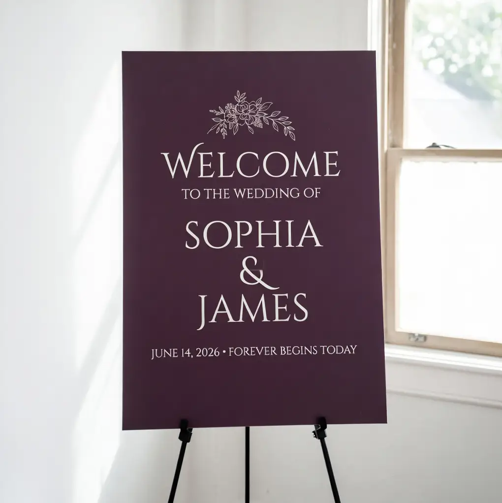 Wedding Welcome Sign