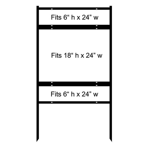 Realtor Frame with Top & Bottom Riders
