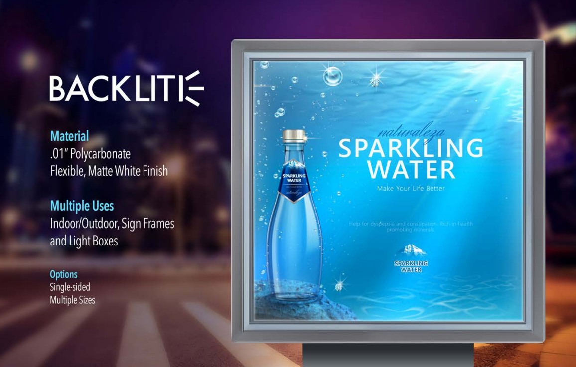 Thin Polycarbonate for Illuminated Backlit Frames