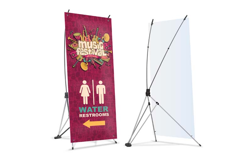X Banner Stand - Collapsible Display