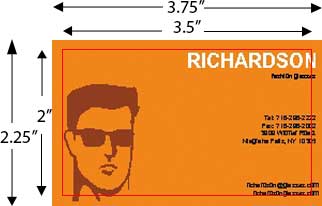 Business Card with bleed