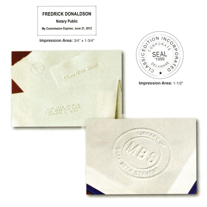 Examples of Ultimark Stamp prints