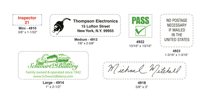 Examples of Ultimark Stamp prints