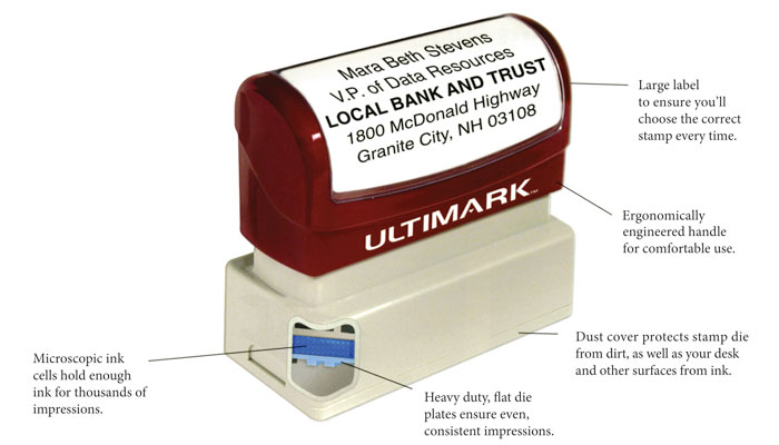 Details of Ultimark Stamps