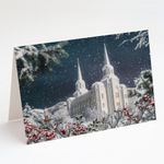 Brigham City Temple Winter Card No. 06, Verse 2