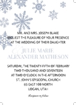 Snowflake Wedding 3-1/2X4-7/8
