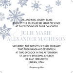 Snowflake Wedding 5-1/4 Square