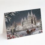 Salt Lake City Temple Winter Card No. 10, Verse 1