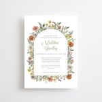 Wildflower Arch Bridal Shower Invitation